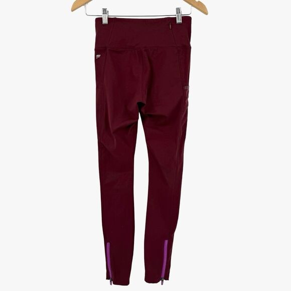 Fabletics Trinity High Waist Leggings in Black Cherry/Orchid Purple | Small - Picture 3 of 9